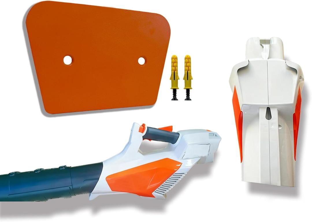 ALLICAVER Leaf Blower Wall Mount for Stihl BGA 57  Cordless Blower Holder Storage Hook Bracket with Hardware (Only Compatible with Model BGA 57) (Orange)