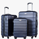 Coolife Luggage 3 Piece Set Suitcase Spinner Hardshell Lightweight TSA Lock