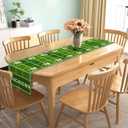 4 x Nepnuser American Football Court Table Runner Touch Down Football Birthday Party Decoration Boy Sport Farmhouse Home Dining Room Kitchen Table Decor (13" x 90")