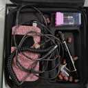 Professional Nail Drill Machine, Lavinda 35000RPM Electric Nail File for Acrylic Gel Nails, Cordless Portable Nail Drill Kit with Coreless Motor, Manicure Pedicure Shape Tools (Diamond, Pink)