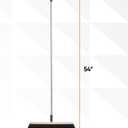 Horse Hair Broom for Hardwood Floors 18" Soft Bristle Narrow Thin Swivel Upright Dust Broom for Dog Hair, Kitchen & Home Use 54" Long Handle
