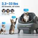 Neakasa M1 Plus Open-Top Self-Cleaning Cat Litter Box, 360 Safety Sensors, Advanced Odor & Leak Control, Automatic for Large & Multi-Cat Homes, Litter Mat & 2 Rolls Refill Bags Included