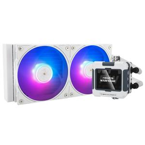 Thermalright FW 240 White ARGB-240mm AIO CPU Liquid Cooler,IPS LCD Screen with 320 * 240 Resolution,for AM4/AM5,Intel LGA1700/1851,2.4 inchScreen for Images and Double Fans-White