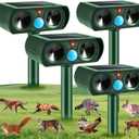 2026 Upgraded Solar Ultrasonic Animal Repellent Outdoor for Yard 4-Pack
