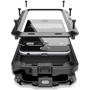 Compatiable with iPhone 15 Case,360 Full Body Protective Cover Heavy Duty Shockproof Tough Armour Aluminum Alloy Metal Case with Silicone Built-in Screen Protector - Black