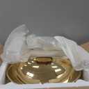 Bathroom Vessel Sink 16 Inch Gold Ceramic Sink Bowl With Gold Faucet and Pop-Up Drain Combo,Oval Bathroom Sink Above Counter Art Sink Washing Basin Set