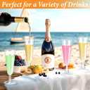 Plastic Champagne Flutes 40 Pack, 5.5 Oz Clear Disposable Plastic Champagne Glasses, Wine Glasses Cups for Wedding Celebration Birthday Party Valentines Wine Tasting New Years Eve Party Supplies