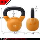 JFIT Kettlebell Weights Vinyl Coated Iron