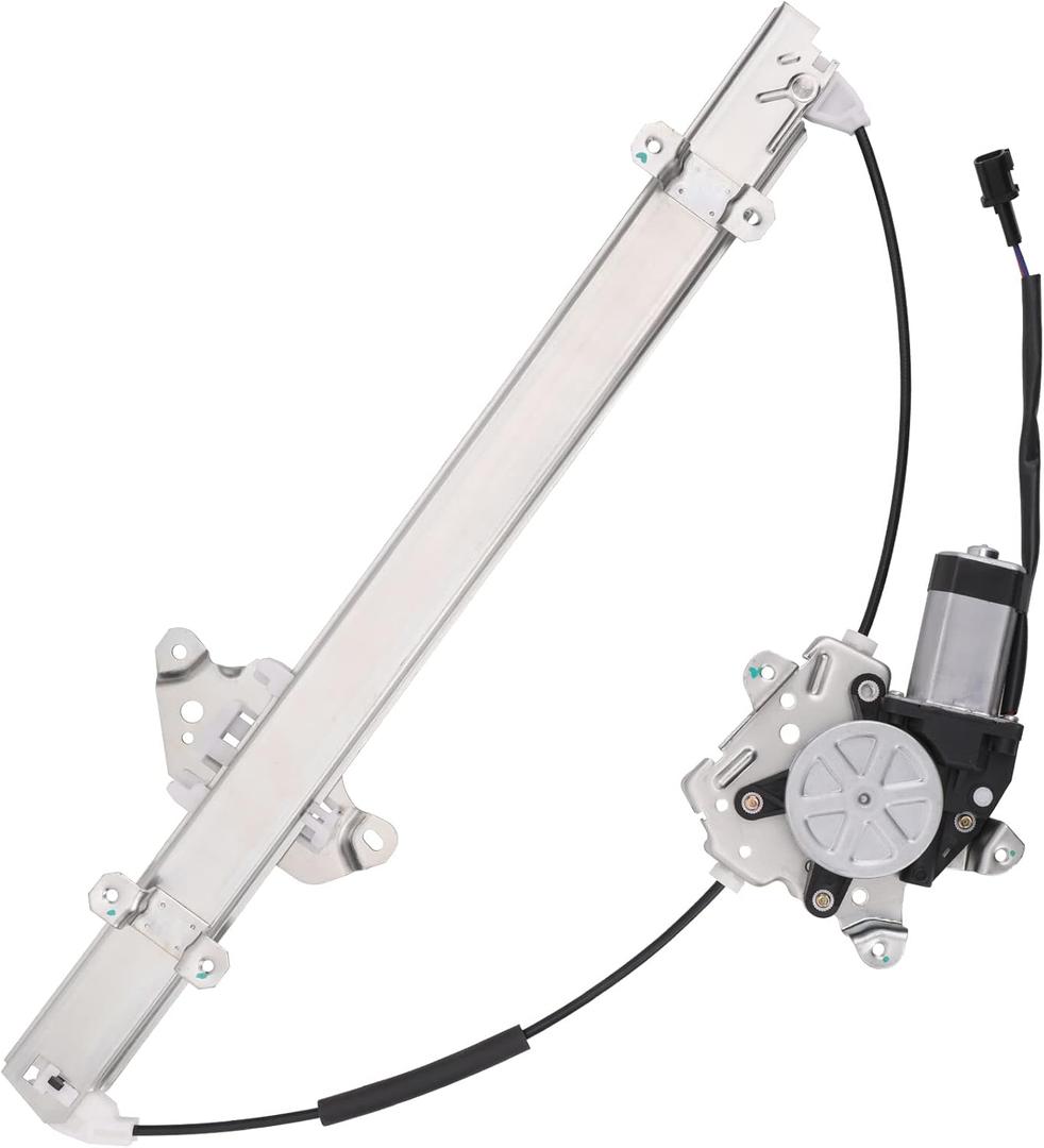 Obaee 741-348 Front Driver Side Power Window Lift Regulator with Motor (2 Pins Only) Compatible with Nissan Frontier 2005-2015/ Pathfinder 2005-2010/ Xterra 2005-2015/ Suzuki Equator 2009-2010