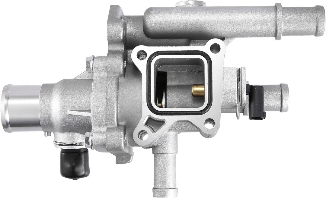 X AUTOHAUX Engine Coolant Thermostat Housing Assembly with Sensor Gasket for Chevrolet Cruze 2011-2016 for Chevy Sonic 2013-2018 1.8L 25199824 25192228 Full Aluminum Alloy