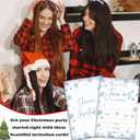 Blue Snowflake Christmas Invitations, Invitation Cards With 25 Sets Envelopes & Invitation Cards For Winter Dinner, Christmas Party, Party Dinner (4" X 6") -A08