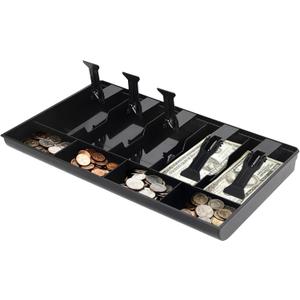 Cash Register Drawer Insert Tray 5 Bill 4 Coin, Safe Case Box Money Tray Insert Storage Organizer Drawer for Supermarkets Shops Hotels Commercial Currency Register Black (5 Bill 4 Coin)