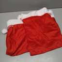 DIYDEC 2pcs Christmas Velvet Santa Bags with Drawstring Christmas Red Santa Gift Bags Large Gift Sack for Xmas Present Party Supply Costume Holiday Wrapping