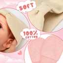 10 Pcs New Baby Hats and Mittens Set Infant Toddler Beanie Caps Hospital Hat Set Newborn Gloves for Baby Boys Girls