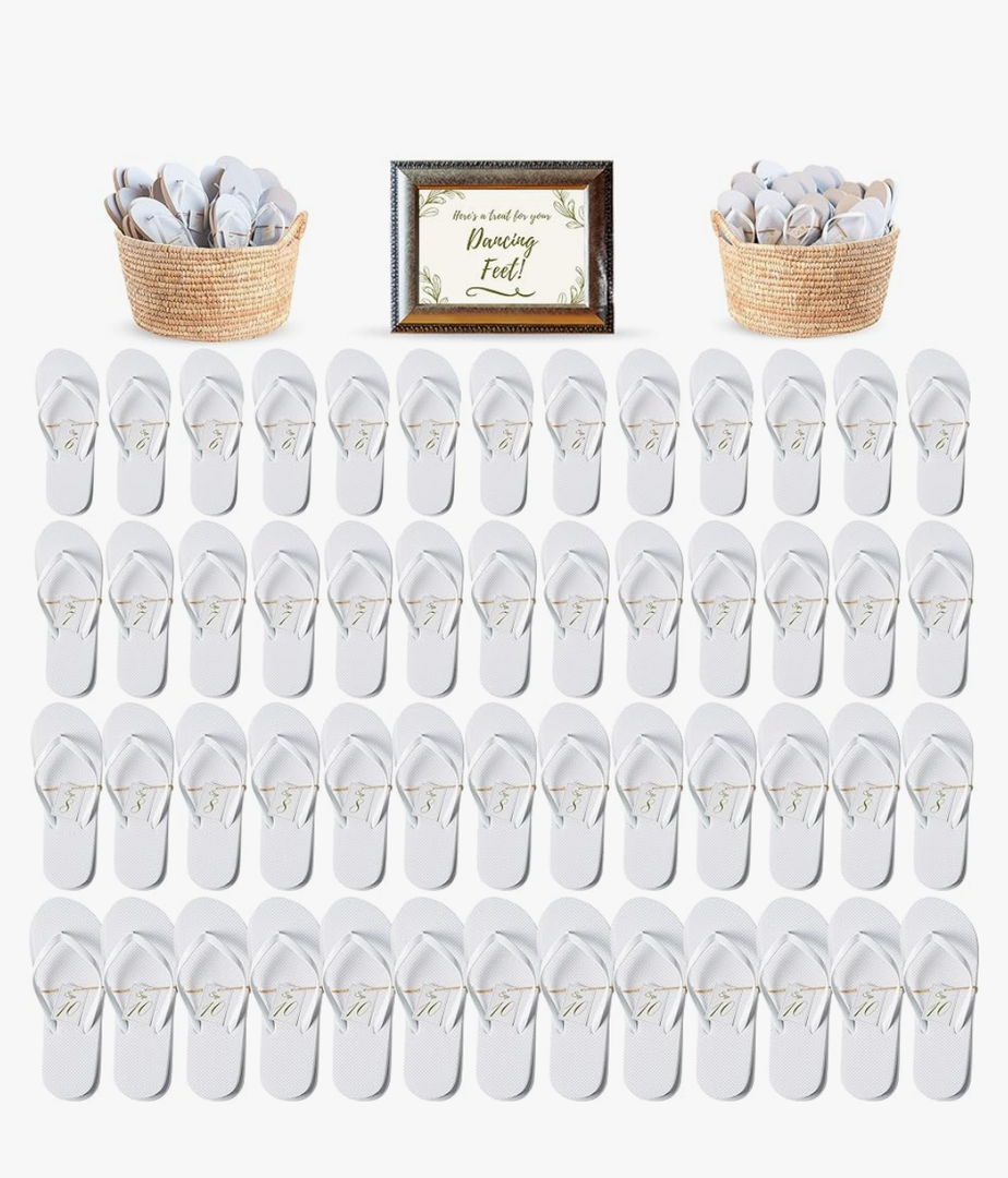 Orca Bulk Flip Flops For Wedding Guests | 52 Pack Wholesale Wedding Sandals