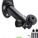 Mic Wall Mount Bracket with Ball Head - 180 & 360 Swivel, 5/8"-27 Microphone Flange Mount with 1/4" and 3/8" Screw Adapters, Easy Mounting of Mics, Web Cameras, Lights for Studio & Home Office