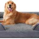 INVENHO Orthopedic Dog Beds Large Sized, XL Washable Dog Sofa with Egg-Crate Foam, Waterproof Lining and Non-Skid Bottom