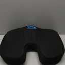 Everlasting Comfort Doctor Recommended Memory Foam Seat Cushion for Office Chairs & Car - Ergonomic Office Desk Accessories - Cushions for Tailbone Pain Relief, Sciatica (Black, Large)