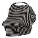Milk Snob Original 5-in-1 Cover - Nursing Cover for Breastfeeding - Baby Car Seat Cover, Carseat Canopy & Stroller - Essential All-in-One Cover - Gift for Mom, Baby (Modern Stripe) 