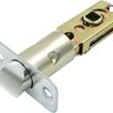 Tubular Mortice Latch, Passage Door Latch, Adjustable Square Latch Size 60/70mm, Replacement Entry Latch for Lever Door Handles, Internal Door Handles