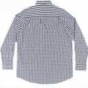 Double Pump Big and Tall Shirts for Men Long Sleeve Button Down Shirts from Size XL(T) to 6XL (T) Cotton (Blue)