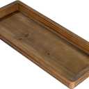 MAONAME Bathroom Vanity Tray, Rustic Long Narrow Tray, Rectangle Farmhouse Wood Trays, Countertop Organizer Trays for Candle, Perfume, 15.7" L x 6.8" W