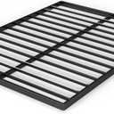 ZINUS Quick Lock Bunkie Board, Box Spring & Bed Slat Replacement, Metal Frame with Steel Slats, Easy Assembly, Queen (Black)