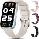 Fitness Trackers for Women/Men, Smart Watches for Women with Sport Activity Tracker, Fitness Watch with Heart Rate, Blood Oxygen Monitor, Sleep Tracker, IP68 Android Smart Watch with 4 Straps, Gift