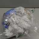 Soulchen 24 Inch Hanukkah Decor Tabletop Mini White Hanukkah Tree with Lights, 10 Pcs Chanukah Hanging Ornaments, Star Topper, Jewish Menorah Dreidel Star Table Ornaments for Chanukah