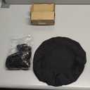 uxcell 4 Pack Stool Covers Round, 16-18 Inch Bar Stool Covers Washable Dustproof Slipcover Seat Cushion with Elastic for Bar Kitchen Living Room Decor, Black