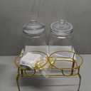 Drink Dispensers for Parties,2 Pack 1 Gallon Beverage Dispenser with Stand,Drink Dispenser With Glass Lid and Stainless Steel Spigot Leak-proof, Ideal for Lemonade,Juice, Tea, and Party Drinks