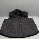 Zeagoo Puffer Vest Women Sleeveless Quilted Jacket Lightweight Snap Zip Up Stand-up Collar Down with Pockets Outerwear (Size L)