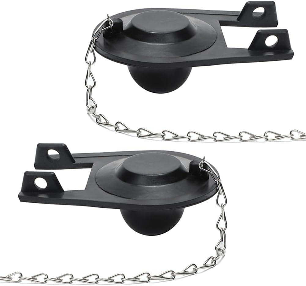 Generic Toilet Flapper Replacement 2 inch Universal Kit with Chain - Easy to Install/Long-Lasting/Water-Saving for American Standard Toilet, Black
