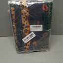 3 Pcs Cheetah and Cherry Linen Table Runner 13" x 72" Red and Black Leopard Print Tablecloth Red Lips Reusable Table Cover for Birthday Baby Shower Bridal Shower Wedding Party Favors