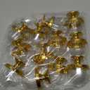 Tissting 12PCS Mini Cake Stand with Lid,Tiny Cake Dome with Clear Plastic For Chocolate, Cheese, Coconut Macaroons, Rum Balls, Candies,Golden Bottom Dessert Tray (plastic 4)