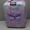 Kid's Luggage Set 2 Piece Suitcase Set 16" Hardside Luggage with Spinner Wheels Girls Carry on Toddler Travel Rolling Suitcase with Neck Pillow Airline Approved