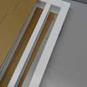 10" Height Short Dog Gate Adjustable18-48" Extra Wide Dog Gate with Small Cat Door,Pet Gate with 4 Extension Kits Pressure Mounted for Doorways & Stairs (White, 10" Height)