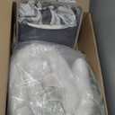 Baby Lounger Cover for Newborn 0-24 Months Soft Baby Nest Cover Organic Breathable Nest Lounger Pillow for Infants (White and Blue)