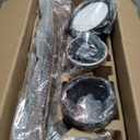 TALOYA 52 Inch Ceiling Fans with Led Lights Remote Control Flush Mount Low Profile for Bedroom Farmhouse Patio Outdoor Living Room Kitchen Dining Room,DC Motor,Reversible,Buzzer ON/Off,Black Walnut