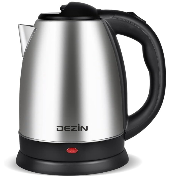 Dezin Electric Tea Kettle for Boiling Water, 2.5L Large Hot Water Boiler, Stainless Steel Fast Boil Water Heater, Electric Water Pot with Auto Shut-Off and Boil-Dry Protection 10 Cups for Family Use