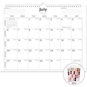 Lbylyhxc 2026 Calendar - Includes July 2025 to December 2026-18 Monthly Wall Calendar 2026, 14.7 x 11.5 Inches.Thick Paper with Julian Dates and Block for New Year and Christmas Presents (wall calendar 2025-2026 simplicity) Pack of 3