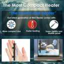 Aquarium Heater 50W Super Small Fish Tank Heater with Digital Display Thermostat, Alumina Ceramic Betta Tank Heater Turtle Heater for 5-10 Gallon Tanks