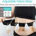 Drain Bulb Holder after Tummy Tuck Adjustable JP Drain Waist Belt for Mastectomy Breast Chest Augmentation Reconstruction Cancer Lumpectomy Surgery Abdominal Recovery Women Men Black, Medium