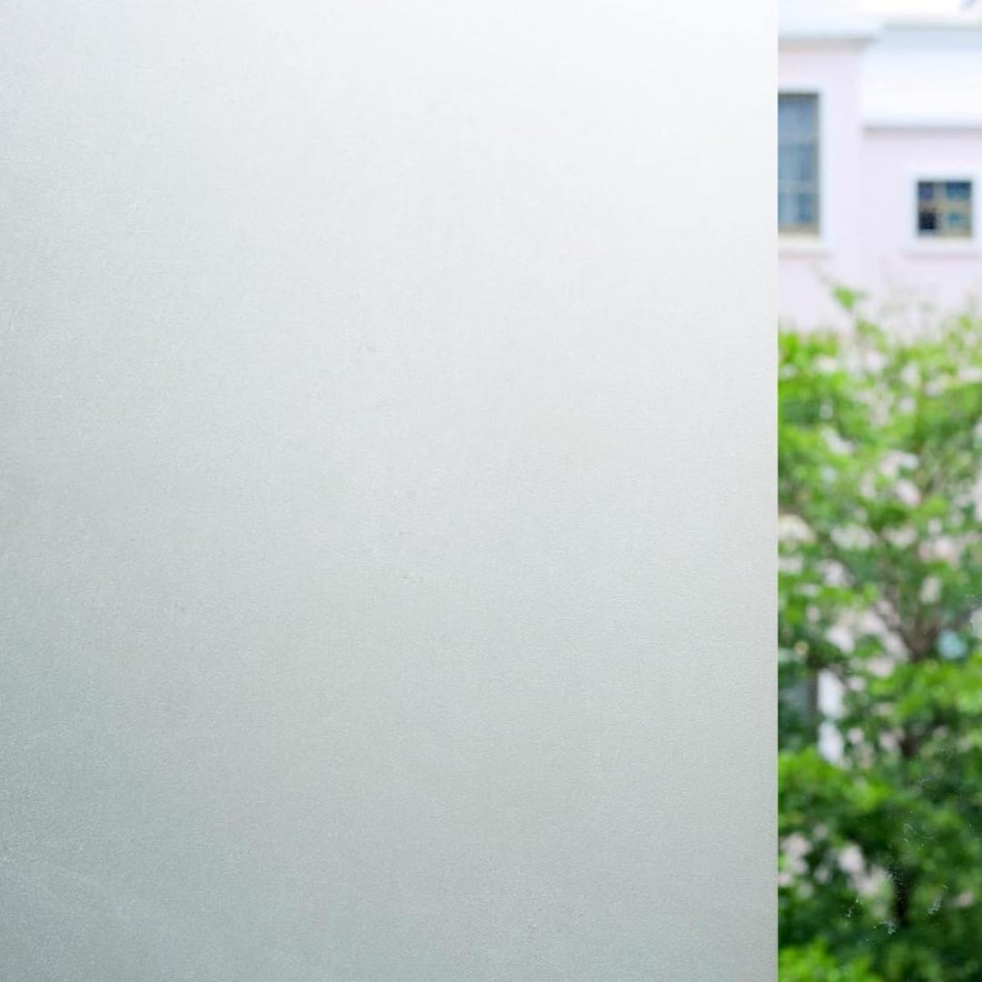 Bloss Privacy Window Film Office Decorative Window Cling Glass Film No-Glue Window Decal for Home (Frosted, 35.4 x 78.7inch)