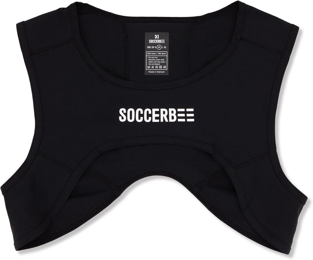 SOCCERBEE X-Vest - Chest-Open GPS Tracker Vest for Outdoor Team Sports Athletes-Soccer, Football, Rugby, and Lacrosse XXS