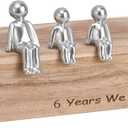 6th Anniversary Idea, 6 Years We Made A Family Resin Ornament - Gifts for Her/Him Anniversary or Wedding Gifts for Wife, Husband(2 Children)