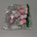 Indoor String Lights 6.56 Feet Pom Poms Moon 20 LED Battery Operated Fairy Warm White Globe Colorful Decor for Home Bedroom Kids Playhouse Holiday Christmas