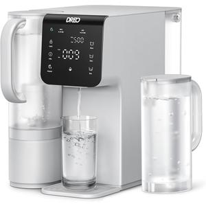 DREO Reverse Osmosis Water Filter Countertop, 7-Stage RO Water Filtration System, Installation-Free, Reduce TDS, Water Filter Pitcher for Home, Kitchen, 3:1 Pure to Drain, WF511 Upgraded