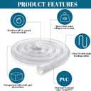 Yaocom 6“ x 30’ Dust Collection Hose Set, PVC