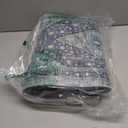 Collive Boho Kitchen Mats for Floor 2 Piece, Cushioned Anti Fatigue Kitchen Floor Mat Non-Skid Waterproof Under Sink Rug, Teal/Multi Comfort Standing Desk Rugs for Office, 17.3"x29"+17.3"x47"